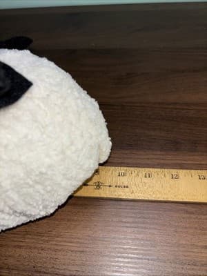 Handmade Chenille Stuffed Snowman Lighted Top Hat Rustic Weighted Door Stop - Thumbnail 12