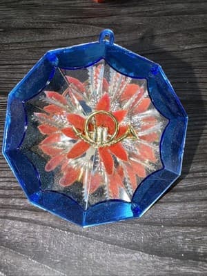 VTG Christmas Jewelbrite Unbreakable Reflector Jumbo Diorama Ornaments in Box - Thumbnail 16