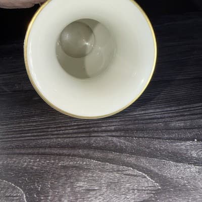 ALKA Kunst Kronach Bavaria MCM Porcelain Cream 22k Gold Vase Vintage Flowers - Thumbnail 8