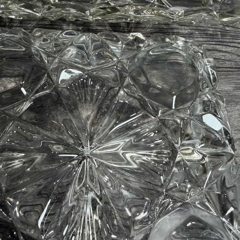VTG Set 2 Tiffin Williamsburg Pressed Clear 4-Part Divided Rectangular Relish Tr - Thumbnail 18