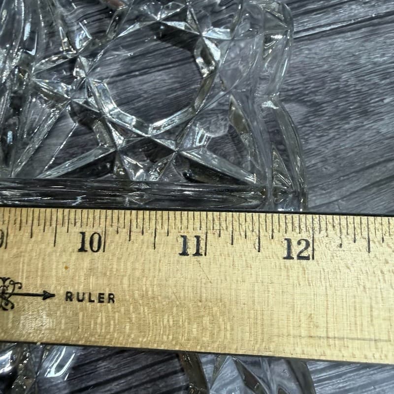 VTG Set 2 Tiffin Williamsburg Pressed Clear 4-Part Divided Rectangular Relish Tr - Thumbnail 17