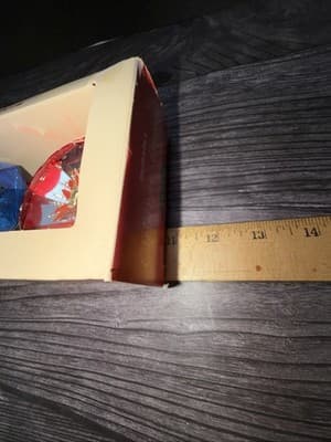 VTG Christmas Jewelbrite Unbreakable Reflector Jumbo Diorama Ornaments in Box - Thumbnail 13