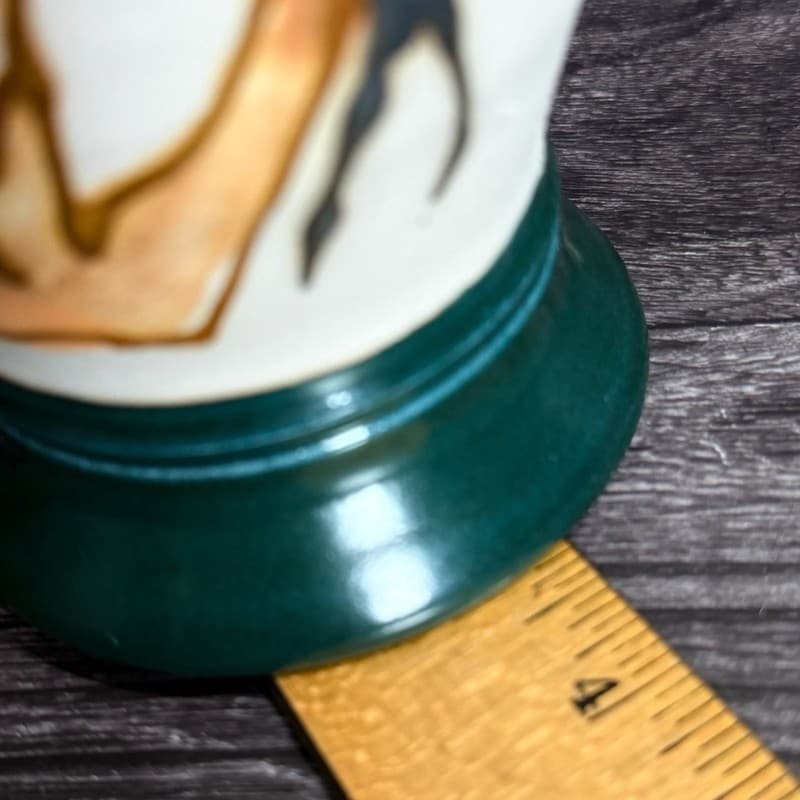 Studio Pottery Hand-Painted Gazelle Ceramic Mug H Signed / Stamped - Thumbnail 8
