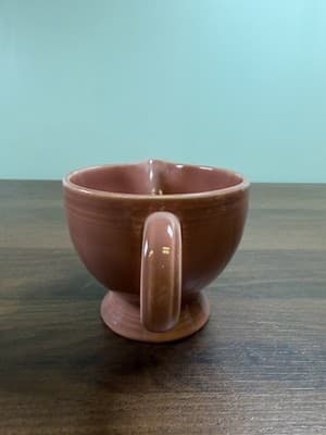 VTG Fiesta Persimmon 6 oz. Footed Creamer Pitcher 1989 Retired Homer Laughlin - Thumbnail 4