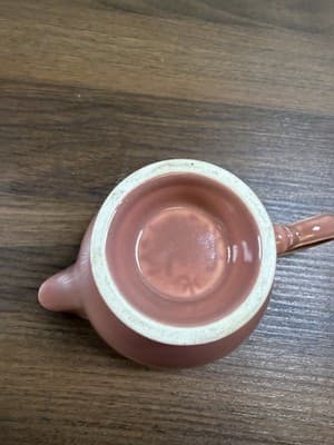 VTG Fiesta Persimmon 6 oz. Footed Creamer Pitcher 1989 Retired Homer Laughlin - Thumbnail 8