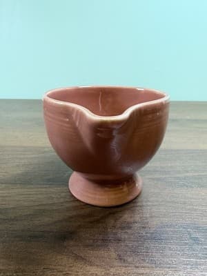 VTG Fiesta Persimmon 6 oz. Footed Creamer Pitcher 1989 Retired Homer Laughlin - Thumbnail 7
