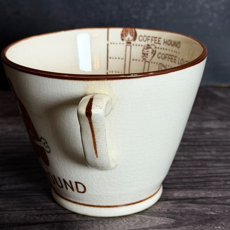 Vintage Victoria Ceramics Coffee Hound Measuring Mug Made in Japan - Thumbnail 4