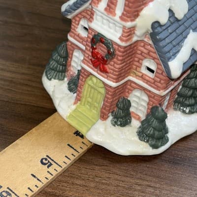 Collectible “Cobblestone Corners” Church House 2001 Miniature Christmas Vill - Thumbnail 11