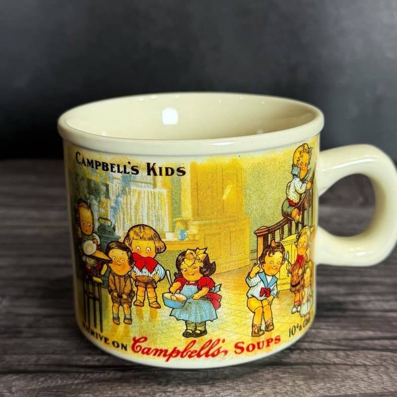 Westwood 1994 Campbell's Kids Replica 1910 Souvenir Postcard Soup Mug 14oz - Thumbnail 2