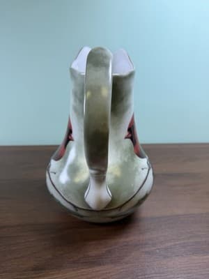 Cardinal & Holly Porcelain Pitcher Hautman Brothers Collection Birds Of Winter - Thumbnail 6