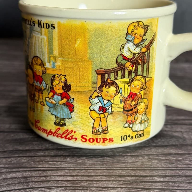 Westwood 1994 Campbell's Kids Replica 1910 Souvenir Postcard Soup Mug 14oz - Thumbnail 3