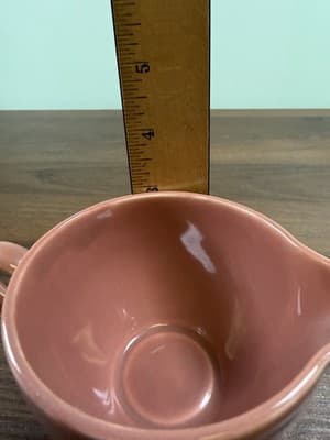 VTG Fiesta Persimmon 6 oz. Footed Creamer Pitcher 1989 Retired Homer Laughlin - Thumbnail 12
