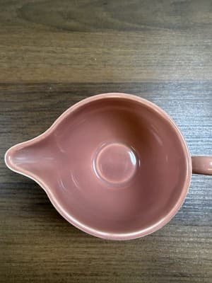 VTG Fiesta Persimmon 6 oz. Footed Creamer Pitcher 1989 Retired Homer Laughlin - Thumbnail 6