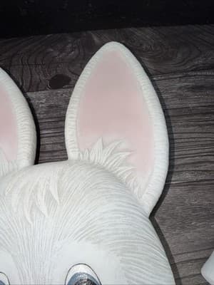VTG Ceramic Large Bunny Hands & Head Easter Decor Garden Statue Fence DIY Doll - Thumbnail 8