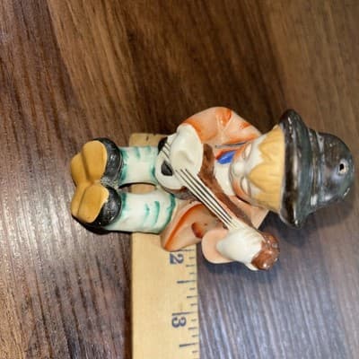 Vtg Hummel Style Boy Girl Reading Toddler Book Salt & Pepper Japan Sleepy Eyes - Thumbnail 12