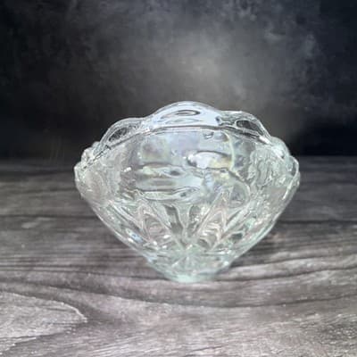 ANCHOR HOCKING Vintage STAR OF DAVID Banana Split GONDOLA BOAT DISH Oval - Thumbnail 8