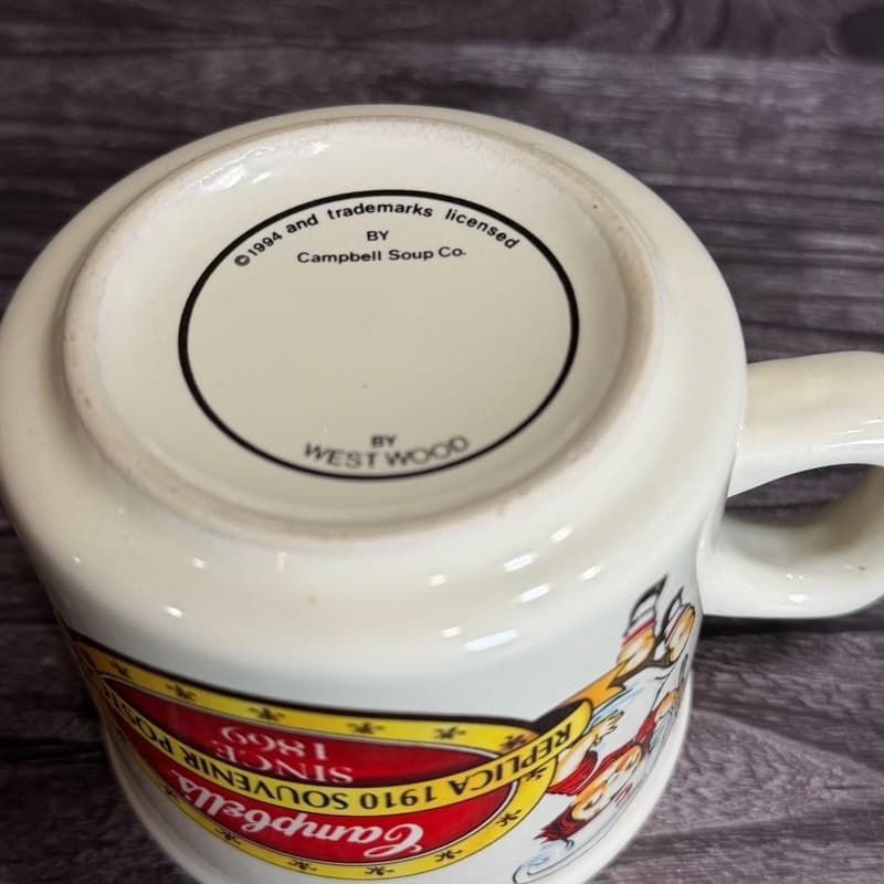 Westwood 1994 Campbell's Kids Replica 1910 Souvenir Postcard Soup Mug 14oz - Thumbnail 6