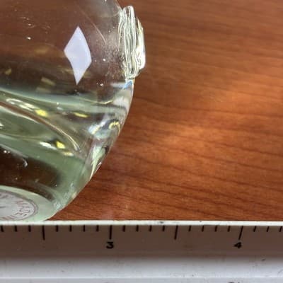 Clear Glass Rabbit Paperweight Figurine Created Crystal Made In Taiwan EUC - Thumbnail 7