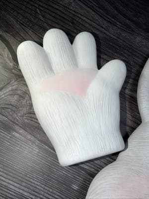 VTG Ceramic Large Bunny Hands & Head Easter Decor Garden Statue Fence DIY Doll - Thumbnail 5