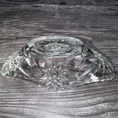 ANCHOR HOCKING Vintage STAR OF DAVID Banana Split GONDOLA BOAT DISH Oval - Thumbnail 11