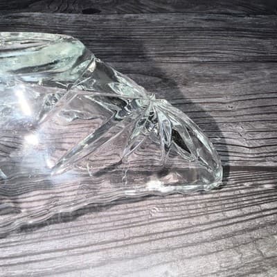 ANCHOR HOCKING Vintage STAR OF DAVID Banana Split GONDOLA BOAT DISH Oval - Thumbnail 12