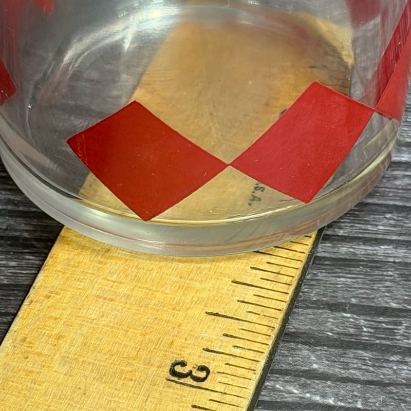 Vintage Mid-Century Libbey Harlequin Diamond Pattern Drinking Glass Tumbler - Thumbnail 12