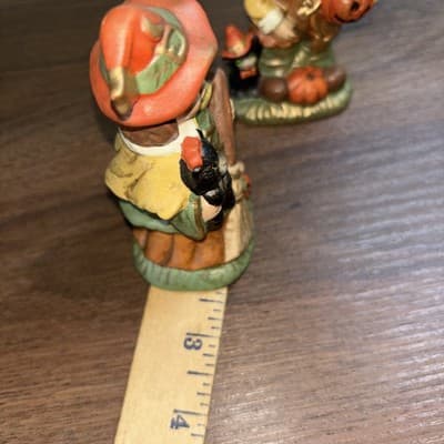 Vtg Witch Wizard Halloween Salt&Pepper Shaker Set NOSTALGIC CHILDREN Figures - Thumbnail 10