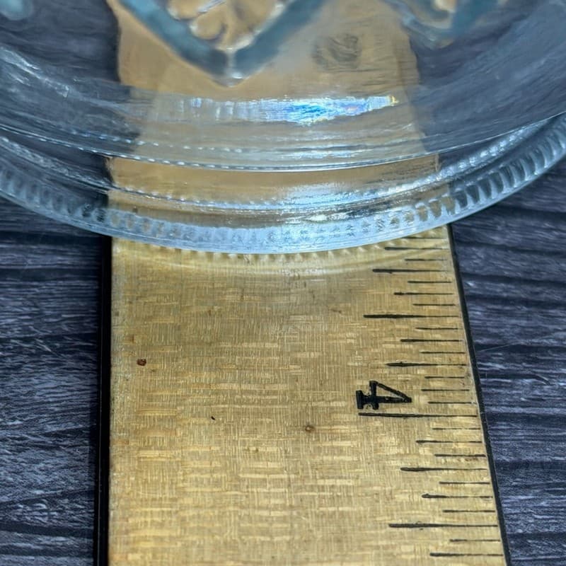 Antique Embossed Clear Rose Glass Globe Replacement Lamp Shade - Thumbnail 10