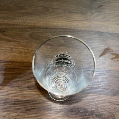 Warsteiner Gold Rimmed Beer Pilsner Lager Glass 0.3l / half pint Advertising VTG - Thumbnail 7