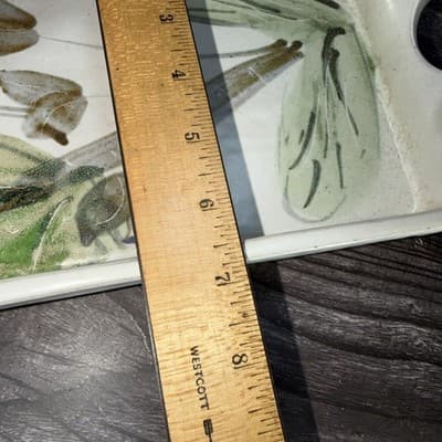 Vtg Studio Art Pottery Jewelry Tray Bathroom Vanity Organizer Tea Tray Long - Thumbnail 11
