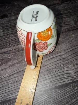 World Market 10.25" Stackable Coffee Pot with Matching Square Mug Vivid Floral - Thumbnail 14