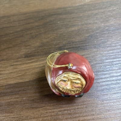 Enesco Lefever Folk Art Santa Figurine Chubby Roly Poly Christmas Decor - Thumbnail 8