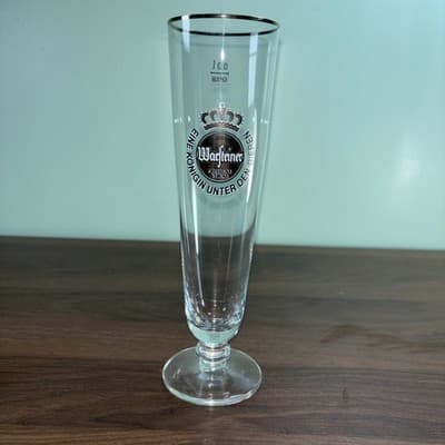 Warsteiner Gold Rimmed Beer Pilsner Lager Glass 0.3l / half pint Advertising VTG - Thumbnail 10