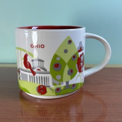 Starbucks Ohio Coffee Mug 14oz. You Are Here Collection Clean - Thumbnail 4