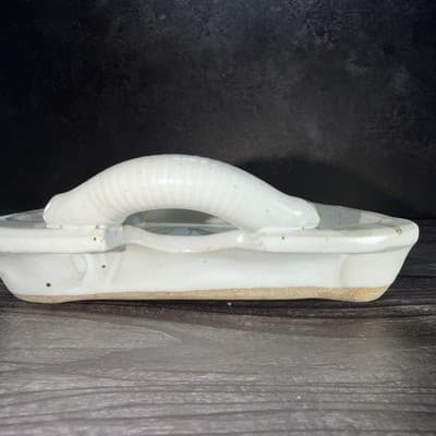 Vtg Studio Art Pottery Jewelry Tray Bathroom Vanity Organizer Tea Tray Long - Thumbnail 7