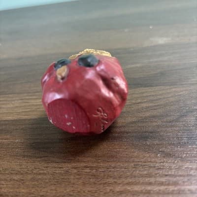 Enesco Lefever Folk Art Santa Figurine Chubby Roly Poly Christmas Decor - Thumbnail 7