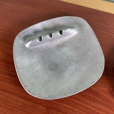 VTG Set Of Two MCM Wilton Armetale Pewter Ashtray Made In Columbia PA USA - Thumbnail 5