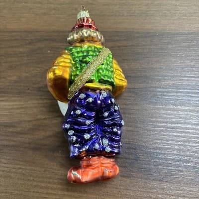 Bombay Co Glass Clown Christmas Tree Ornament Large 5.5” Colorful - Thumbnail 6