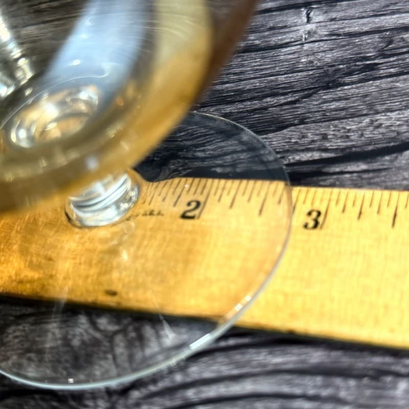 Vintage Bartlett-Collins Amber Glass Brandy Snifter, Etched Golden Grapes Patter - Thumbnail 10