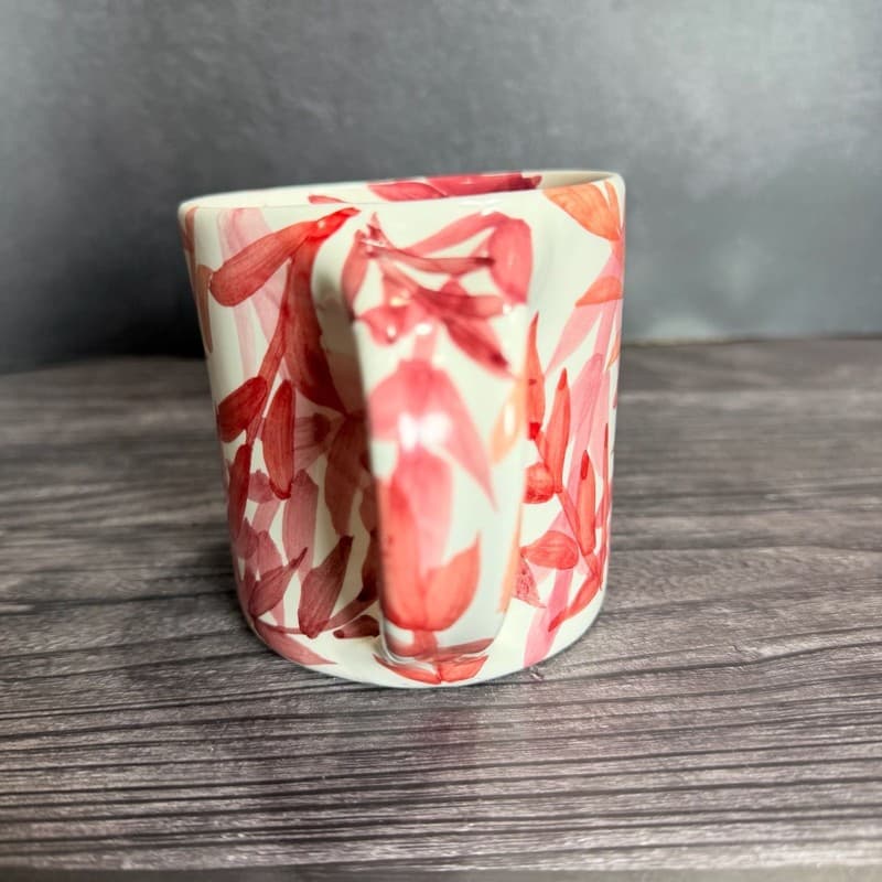 Pugh Studio Ceramic Hand-Painted Abstract Leaf Branch Coffee Mug - Thumbnail 6