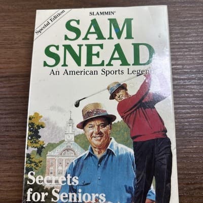 Sam Snead Sealed VHS Tape Golf Secrets For Seniors 1987 Vintage New Old Stock - Thumbnail 3