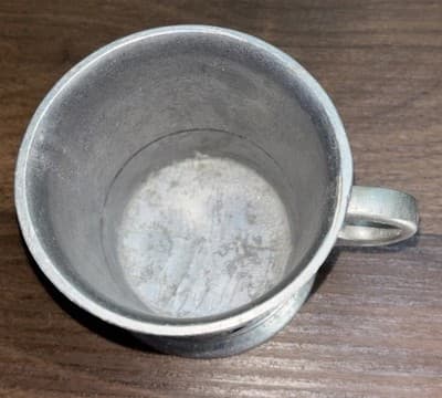 Vintage Pewter Bicentennial 1776-1976 Mug Made In USA Silver Eagle - Thumbnail 2