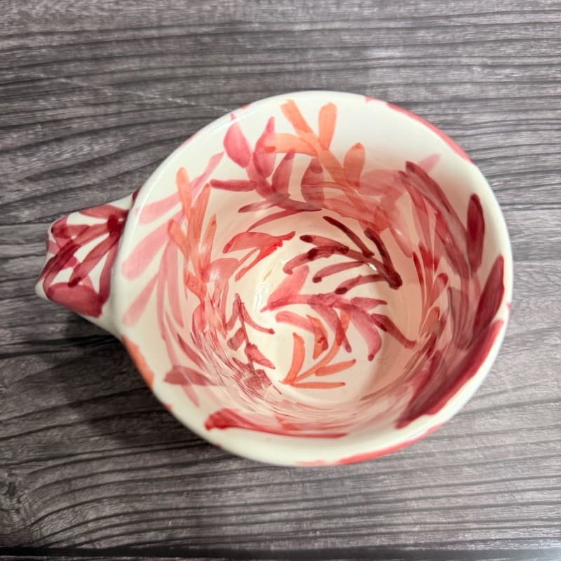 Pugh Studio Ceramic Hand-Painted Abstract Leaf Branch Coffee Mug - Thumbnail 2