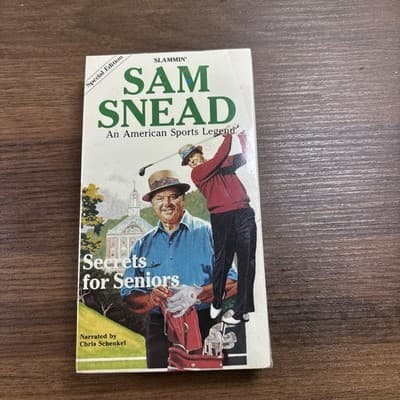 Sam Snead Sealed VHS Tape Golf Secrets For Seniors 1987 Vintage New Old Stock