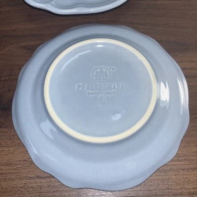 11 Pfaltzgraff GAZEBO BLUE Saucer Plates USA 5.75” NO Coffee Mugs Replacement - Thumbnail 9