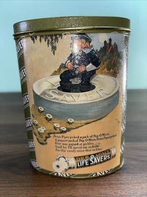 1999 Life Savers Tin The Candy With The Hole Vintage Peter Piper Advertisement - Thumbnail 4