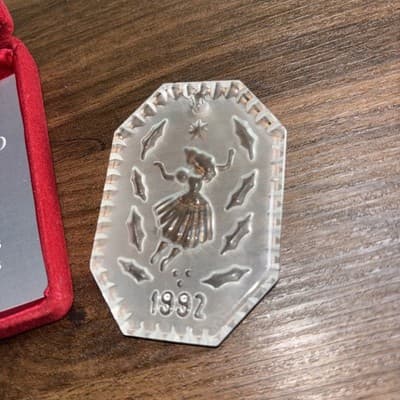 Waterford Crystal 1992 9 Ladies Dancing 12 Days of Christmas Tree Ornament - Thumbnail 4