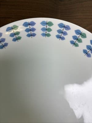 Makisa Elite Cali BOU Narumi 12” Platter 5493-T Made In Japan Blue Green VTG - Thumbnail 4