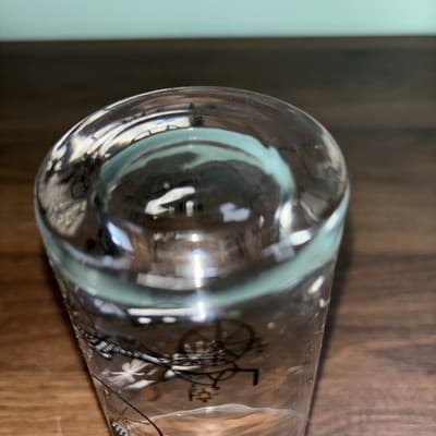 Single Libbey Curio Antique Carriage Car Buggy 5.5 Highball Tom Collins Glasses - Thumbnail 6