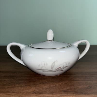 Kaysons Fine China of Japan Golden Rhapsody Pattern Cream and Sugar Set - Thumbnail 4
